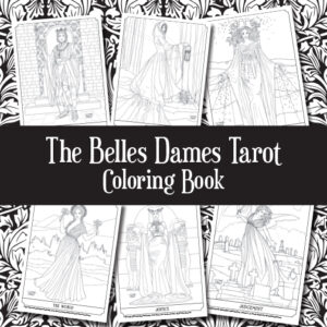 Belles Dames Tarot Coloring Book Pages With Title